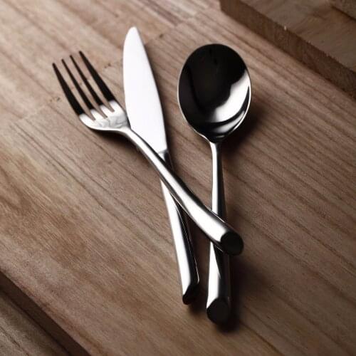 Brand High Quality Stainless Steel Western Style Food 3 Pieces Kit Dinner Steak Forks Knives Tableware Dessert Fork Cutlery Set