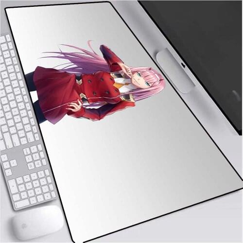 Anime Dear Franxx Mouse Pad XXL Darling In The Franxx Gaming Mousepad Laptop Waterproof Keyboard Desk Mat Pink Mousepad gift