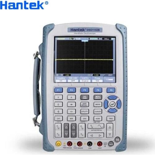 Hantek DSO1102B Digital Oscilloscope 2 Channels 100Mhz Bandwidth 1Gsa/S Handeld USB Osciloscopio 6000 Counts DMM Multimeter