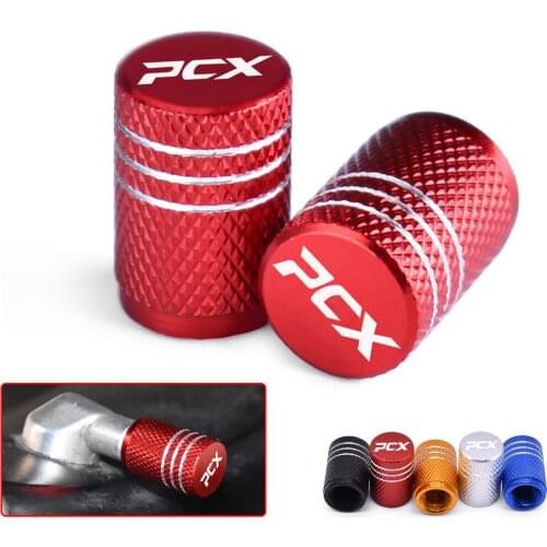 CNC For HONDA PCX 125 PCX 150 PCX125 PCX150 2016-2021 Motorcycle Tire Air Valve Caps Moto Wheel Tyre Dust Stems Cover 2017 2018