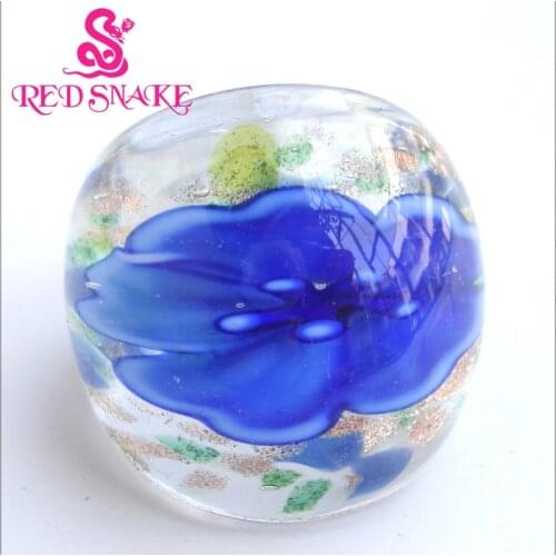 RED SNAKE Brand Fashion Ring Handmade Murano Glass Multifarious Rings RSMG0000#246