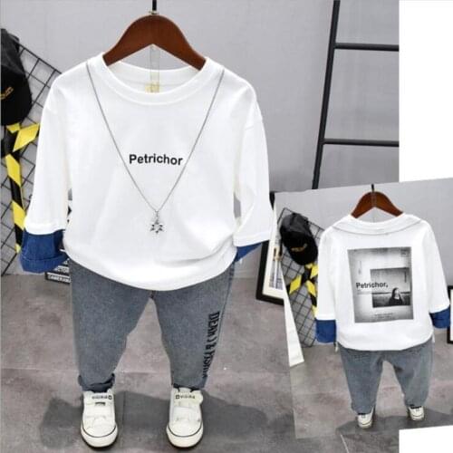 Baby Clothing Sets Children t-shirts Top +Pants 2pcs Set Children Birthday suit Boys Tracksuits Kids Brand Sport Suits 2-7 Years