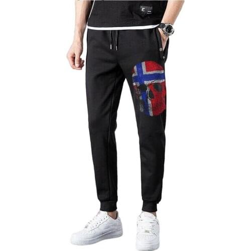 Mens Hot Jogger Hot drill Sportwear jogging Pants Rhinestones Trousers Sweatpants Plus Size 2020 New