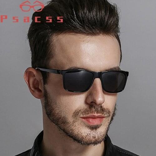Psacss Square Polarized Sunglasses Men Driving Fishing Sun Glasses Male Top Brand Vintage Sunglass Lunette De Soleil Homme UV400