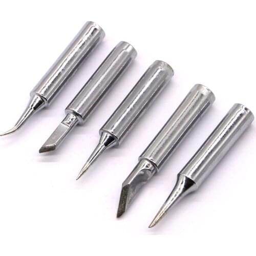 5pcs Soldering Iron Tips Kit for HAKKO Atten Quick Aoyue Yihua Vastar Soldering Station Replacement 900M-T Soldering Iron Tips