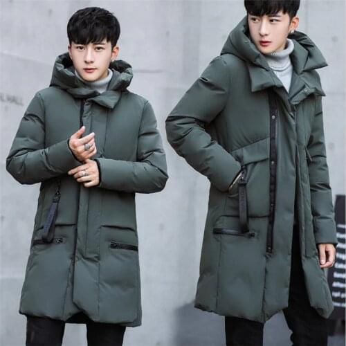 2020 New Arrival Winter Jackets For Men Think Warm Windproof Soft Cotton-padded Coat Winter Men Casual Long Sleeve Loose Hooded