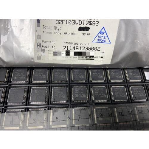 New original STM32F103VDT7 32F103VDT7 MCU 32-bit STM32F ARM Cortex M3 RISC 384KB Flash can be replaced STM32F103VDT6