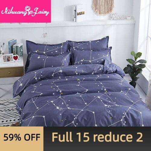Autumn and winter duvet cover sheet four-piece student dormitory single and double three-piece brushed