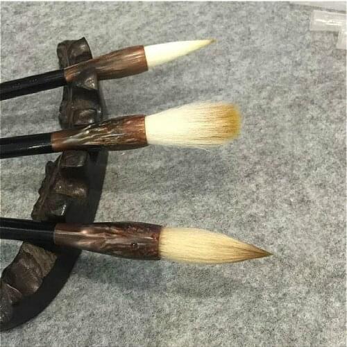 Handmade Multiple Hairs Chinese Traditional Calligraphy Pen Beginner Painting Practice Brush Fit For Student School Stationery