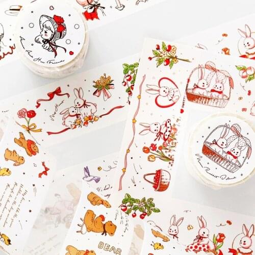 Fairy Tale Cute Lovely Journal Washi Tape Adhesive Tape Diy Scrapbooking Sticker Label Masking Tapes