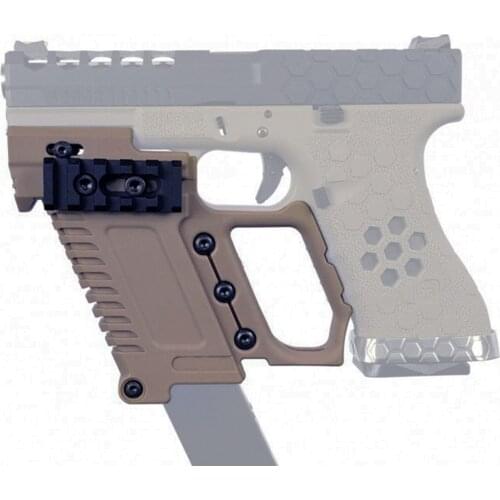 Tactical Pistol Grip Cover Sleeve Anti Slip Quick Reload Loading Device Pistol Gun Holster Magazine Pouch for Glock Carbine