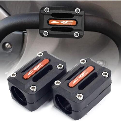 Motorcycle Engine Guard Bumper Protection Decorative Block 25mm Crash Bar For Honda Africa Twin CRF1000L 1000