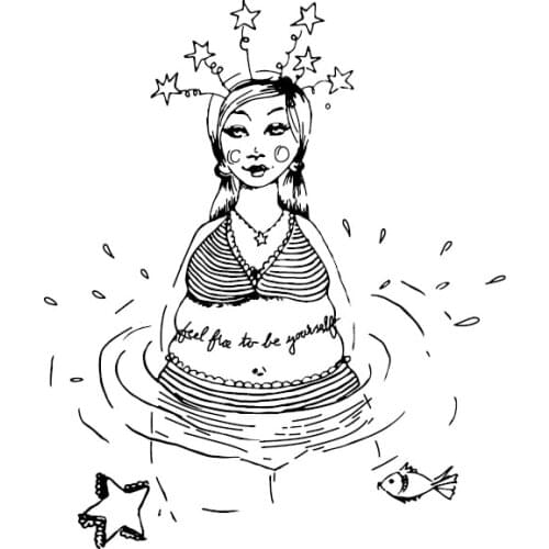 Woman Clear Stamp Or stamp for DIY Scrapbooking/Card Making/Kids Fun Decoration Supplies A531