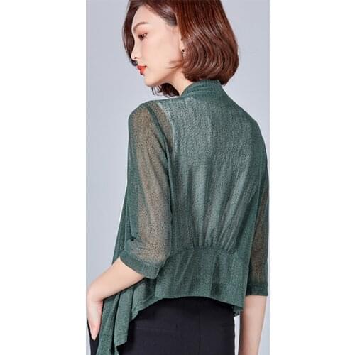 Bolero Femme Lace Wedding Jacket Wrap Three Quarter Sleeve Open Front Sheer Bolero Shrugs For Women Shawl Cardigan Tops