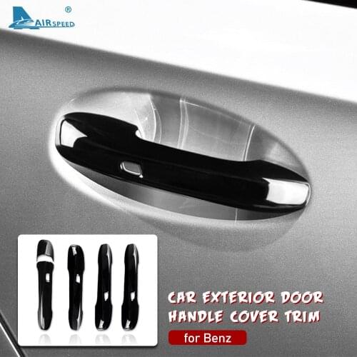 ABS for Mercedes Benz A B C E GLC CLA GLE GLS GLB Class W177 W247 W205 W213 X254 C118 W167 Car Door Handle Cover Trim Sticker