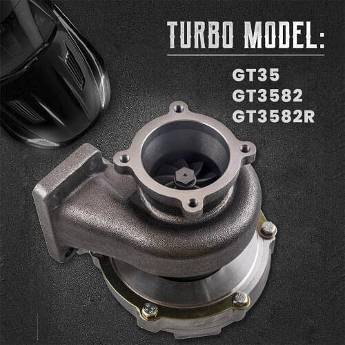 Anti-Surge GT35 GT3582R GT3582 Turbo T3 Flange .63AR 4 Bolts Water Oil Cooled Turbocharger Turbine Turbolader