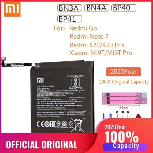 BN3A BN4A BP40 BP41 Original Xiaomi Redmi K20 Pro / Mi9T Pro Replacement Battery For Xiomi Hongmi Go K20 Mi9T Note 7 batteries