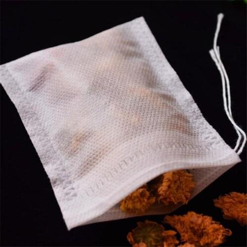 Teabags 5.5 x 7CM Fabric Empty Scented Tea Bags With String Heal Seal Filter for Herb Loose Tea Bolsas