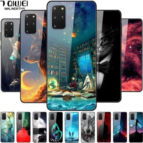 For Samsung S20 Plus Case Tempered Glass Hard Back Cover For Samsung Galaxy S20 FE / S20 Ultra / S20 / S20Plus + Case