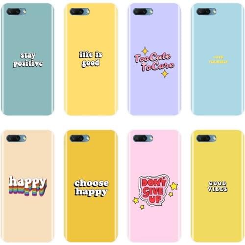 Yellow Quote Silicone Phone Case For Huawei Honor 7 8 9 10 Lite Soft Back Cover For Huawei Honor 10 9 8 8X MAX 7 7S 7X 7A 7C Pro