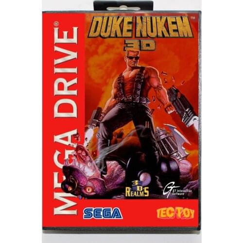 Duke Nukem 3D 16bit MD Game Card For Sega Mega Drive/ Genesis with Retail Box