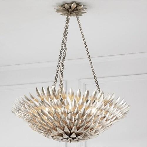 French country wrought iron chandelier flower bud creative chandelier creative bedroom restaurant bed and breakfast lamp