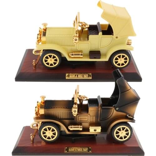 Imitation Classic Car Music Box Toys with Base Vintage Musical Instruments Toy for Home Ornament Car Accessories Kids Gifts
