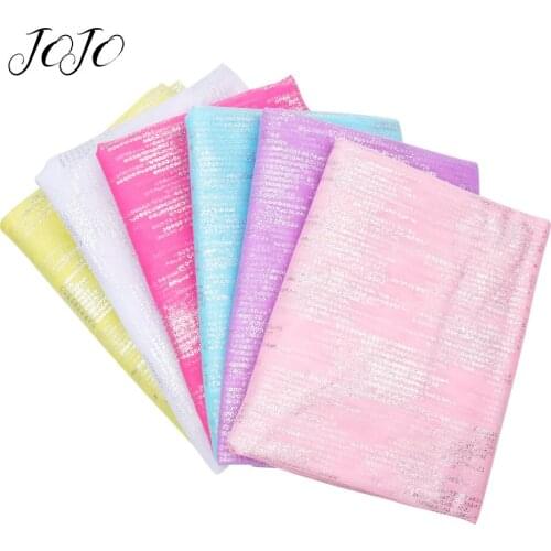JOJO BOWS 93*145cm Sequin Printed Mesh Gauze Cloth Fabric For Home Textile Sheet Handmade Craft Supplies Apparel Sew Party Decor