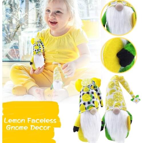 Lemon Gnome Scandinavian Home House Farm Kitchen Decor Faceless Easter Doll Easter Ornaments Gifts Desktop Decoration 2021