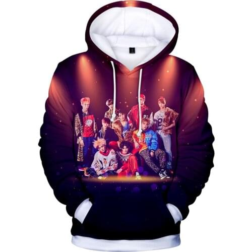 LUCKYFRIDAYF fashion brand NCT kpop sport 3d hoodies Sweatshirts men women Hoodie tops casual Long Sleeve 3D Hooded pullover 4XL