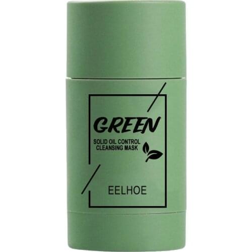 Green Tea Deep Cleansing Mud Mask Oil Control Anti-Acne Moisturizing Eggplant Mask Stick Skin Care Masks Purifying Cl P0C5