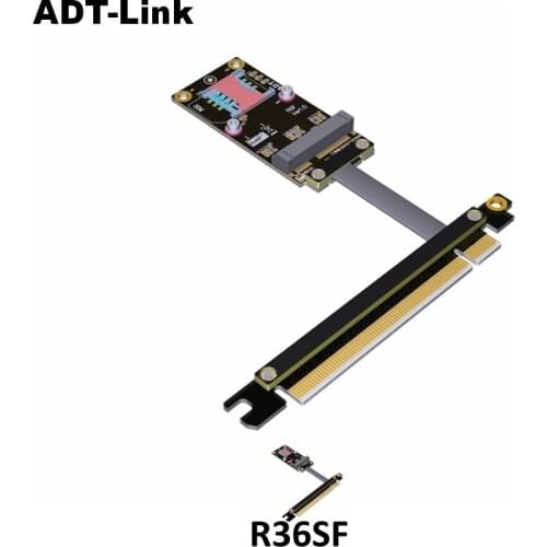 Mini PCIe x16 Extension Cable Riser Card mpcie to 16x PCI-Express 3.0 PCIE Extender PCIe3.0x1 8G/bps