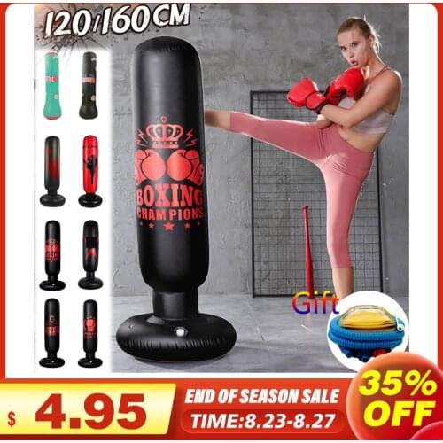 7 Style PVC Inflatable Boxing Pillar MMA Training Punching bag Toys Percussion Sandbags Thickened Boxing Sack Fitness Gifts