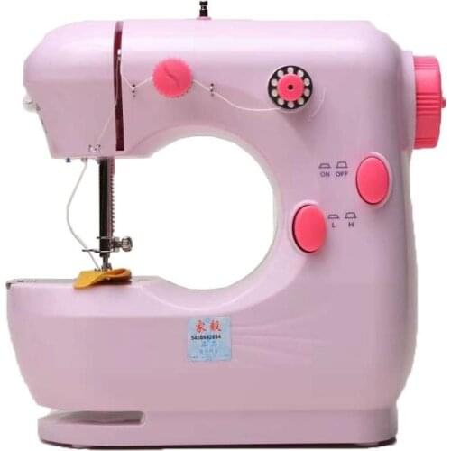 Apparel machinery portable mini double threads sewing machine lockstitch domestic handle sewing machine