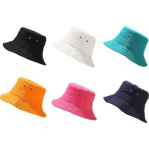 The Bucket Hat Depot Unisex 100% Cotton Packable Summer Travel Bucket Beach Sun Hat