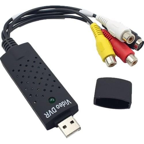 Portable USB Video Capture Device USB 2.0 Easy to Cap Video TV DVD VHS DVR Capture Adapter Easier Cap support Win10 Newest
