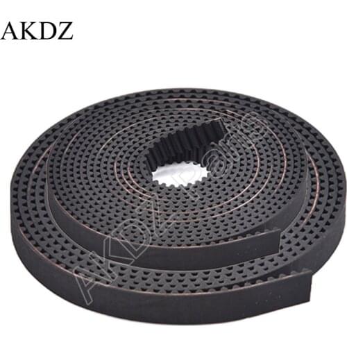 2MGT 2M 2GT Open Synchronous Timing belt width 3/6/9/10/15mm Rubber Samll Backlash GT2 2GT-3/2GT-6/2GT-9/2GT-15 3D printer