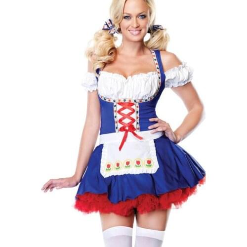 Sexy cosplay women costume sexy fancy dress exotic halloween apparel women carnival maid costume