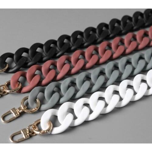 HJKL 2020 Removable Acrylic Resin Chain Bag Strap for Handbag DIY Replacement Women Bag Handle Plastic Straps Bag Accessories