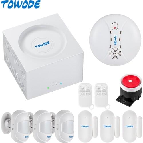 Fuers G95 Smart Home Security Alarm System Tuya APP Control WIFI GSM Wireless camera Voice Broadcast Language Switched System