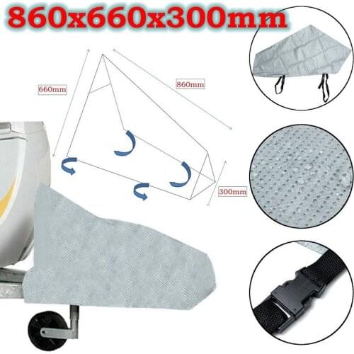 Universal Caravan Hitch Cover Waterproof Dustproof Trailer Tow Ball Coupling Lock Cover For RV Motorhome