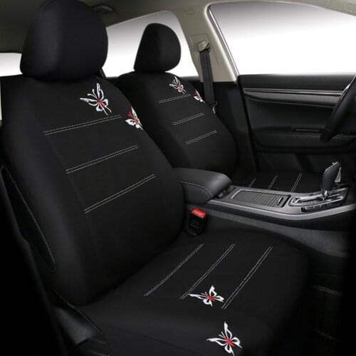 Universal 9PCS/Set Car Seat Cover Luxurious Butterfly Embroidered Auto Interior Accesorios Car Seat Covers Protector Goods Kits
