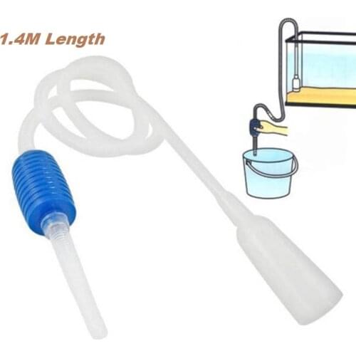 Aquarium Water Changer Liquid Transfer Vacuum Pump Semi-auto Sand Washing Fish Tank Filter Cleaning Water Absorber Suction Pipe