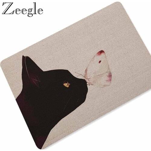 Zeegle Rubber Doormat Welcome Mats for Front Door Non-slip Rug Bath And Carpet for Kitchen Thin Rug Floor Foot Mat