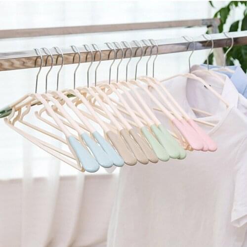 10PCS/Set Non-skid Clothes Hangers Creative Clothing Pants Hanger Hook Multi-functional Wardrobe Space-Saving Organizer Shelf