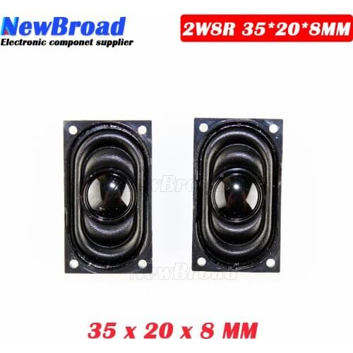 2PCS/Lot Notebook Speaker Horn 2W 8R 3520 2035 Loud speaker 8 ohms 2 Watt 8R 2W 35*20MM thickness 8MM