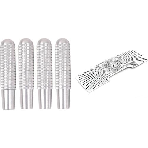 4Pcs Car Door Lock Pin Knob Button Cover with Car Reading Light Cover Trim, for Mercedes-Benz C Class W205 W176 W117