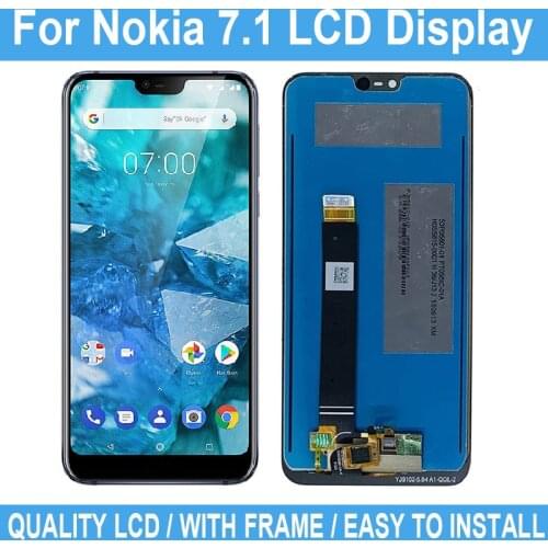 5.84" New Original LCD For Nokia 7.1 Display Digitizer Assembly Replacement For Nokia 7.1 Display Touch Screen No Frame+Tool