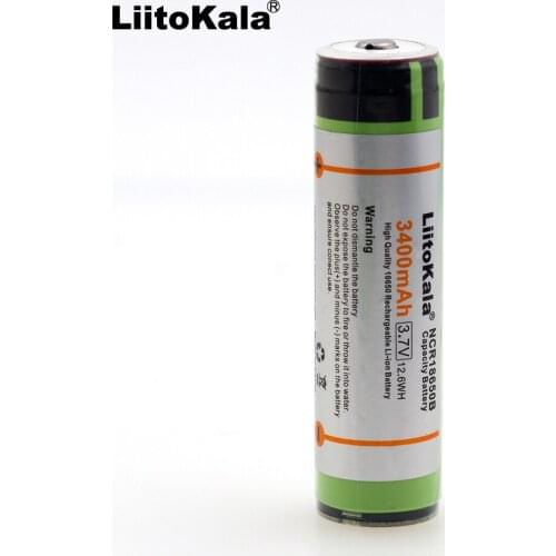 6 pcs. new original 18650 Liitokal NCR18650B 3400 mAh rechargeable lithium battery 3A continuous discharge Protection board