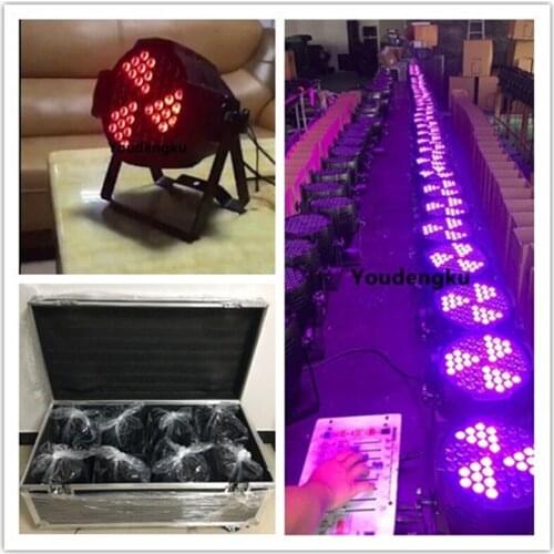 8 pieces with flightcaseNew Product 54x3W 3 in 1 LED Par Light LED Windmill Par Light rgb LED par can light
